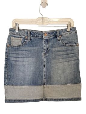 Soho - High Waisted Denim Mini Skirt
